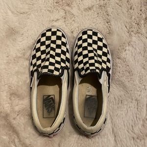 Black Checkered Vans
